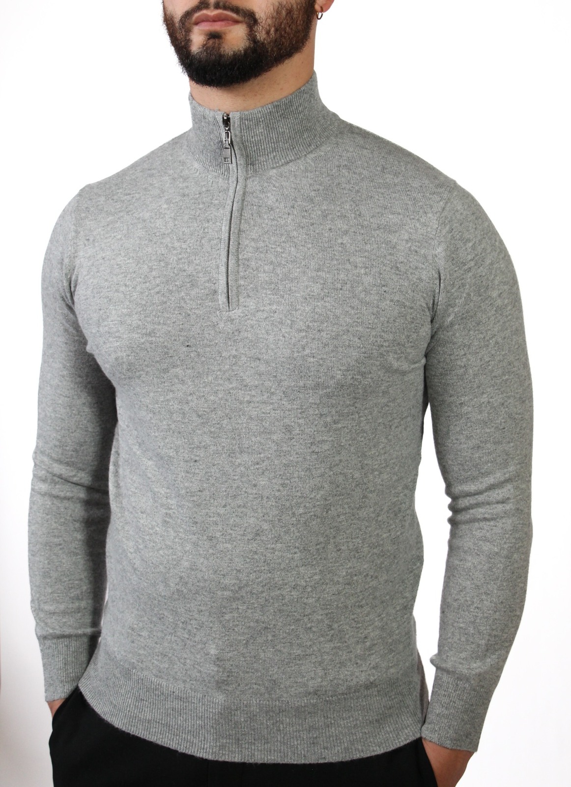 Demi zip homme